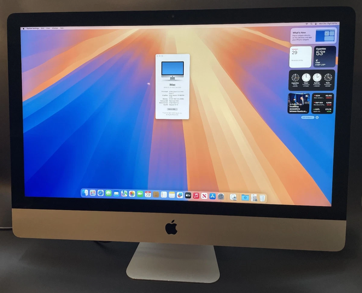 Apple iMac with Retina 5K display 2014 Released Apple Desktops