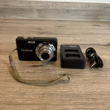 Fujifilm Digital Camera FinePix J40 12.2MP Black Tested - NEW Battery & Charger