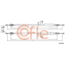 1x ORIGINAL® Cofle Seilzug, Feststellbremse Links, Rechts für Volvo V50 S40 II