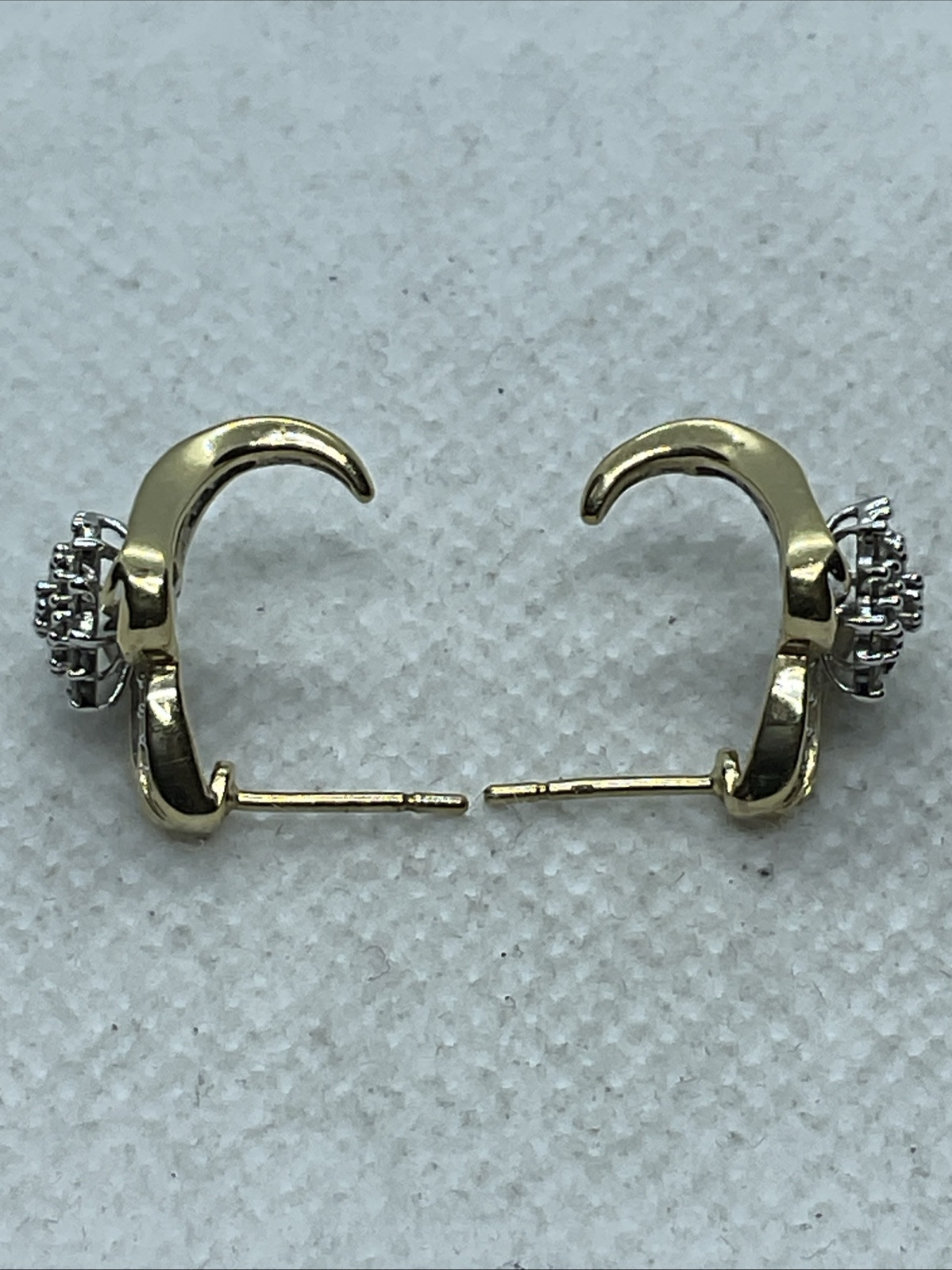 ELEGANT Solid 10K Two Tone Gold Mixed Shaped Genu… - image 12