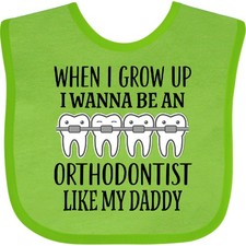 Inktastic Future Orthodontist Baby Gift Baby Bib Dentist Childs Tooth Dental
