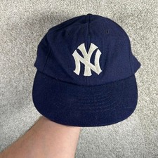Vintage 70s New York Yankees union made in USA wool baseball cap Size M