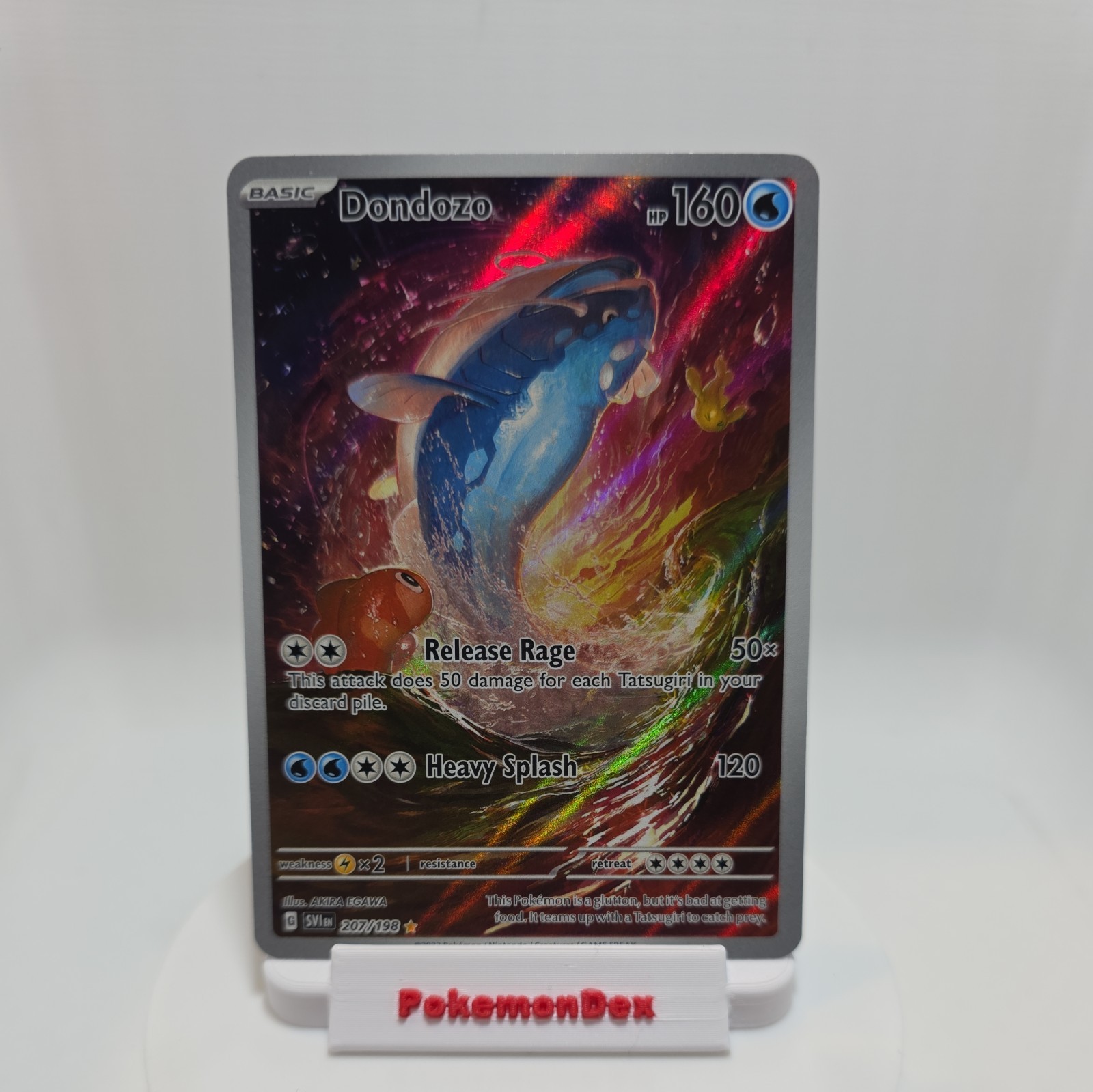 Dondozo - 207/198 - Pokemon Scarlet Violet Base Illustration Rare NM