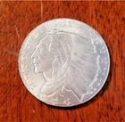 Incuse Indian 1/4 oz  .999 Fine Silver BU