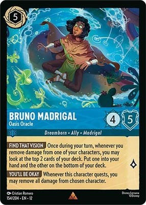 Disney Lorcana Wilds Unknown Bruno Madrigal - Oasis Oracle Rare