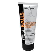 FRESH BALLS Lotion Anti-Chafing Cream Ball Deodorant for Men 3.4oz