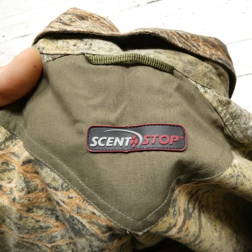 Mossy Oak Brush Shirt Mens Large Scent-Stop Camo Hunting Outdoors Button Front - Picture 5 of 8