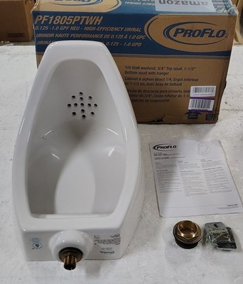 PROFLO PF1805PT High Efficiency Top Spud Urinal, White
