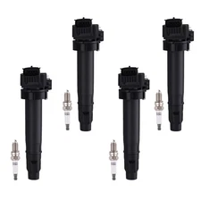 4PCS Ignition Coil Pack with Iridium Plugs for Chevy Spark 1.2L 2013-2015