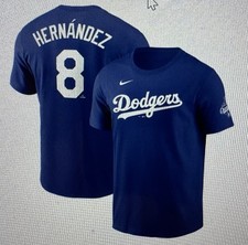 Enrique “Kike” Hernandez LA Dodgers Nike 2025 World Series Jersey Shirt NWT 4XL