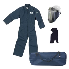 Eaton Bussman Series Mark12 Arc Flash Helmet Coveralls PPE Set - Large