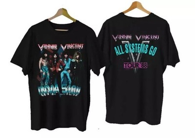 New Rare VINNIE VINCENT INVASION ALL SYSTEMS GO Cotton Men S-5XL T-Shirt