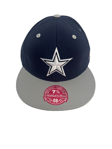 Dallas Cowboys Navy Mitchell Ness Fitted Hat NFL Football Size 8 | eBay