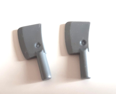 LEGO - 2 Hackbeile silber, Beile / 2 flat silver Cleaver / 98369