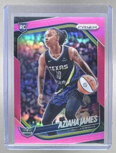 Aziaha James 2025 Panini WNBA Prizm #83 Pink Rookie RC /175