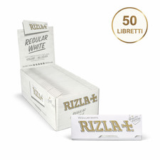 Cartine Rizla Bianche Corte White Regular - Scatola 50 Libretti Originali