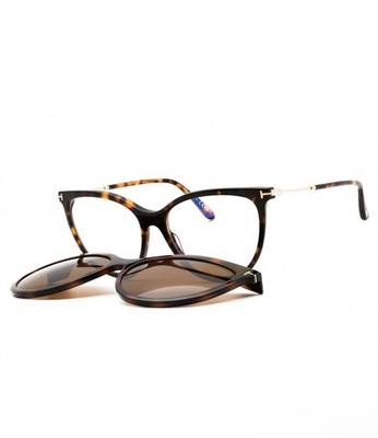 Authentic New Blue Block Tom Ford Frames Clip On FT5994-B-052