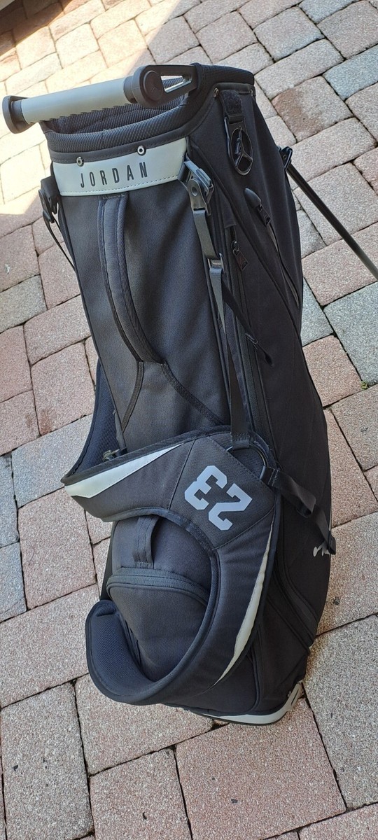 Jordan キャディバッグ ブラック 23 Golf stand bag JORDAN 23 black 6 div shoulder strap rain cover all