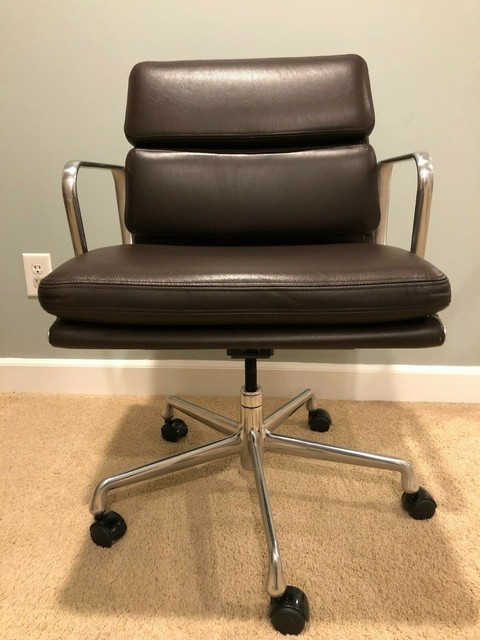 2003 Cognac Herman Miller Eames Aluminum Soft Pad Executive Desk Chair 6x Avail For Sale Online Ebay