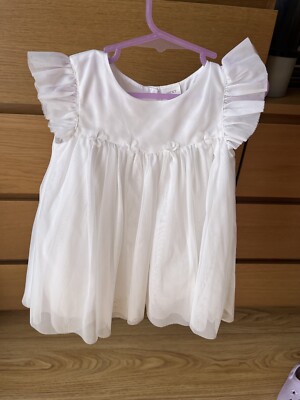 Next Kleid Tutu weiß Mädchen 3-6 Monate sehr guter Zustand