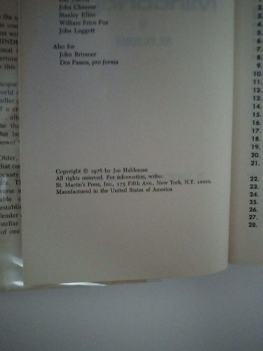 Mindbridge by Joe Haldeman, 1976 BCE St Martins - Picture 6 of 6