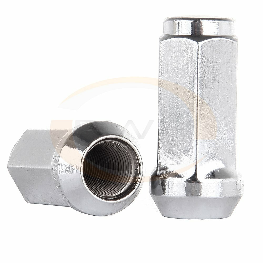 32 X Chrome 14X1.5 Length 1.9" Lug Nuts Fits Buick Enclave Ford