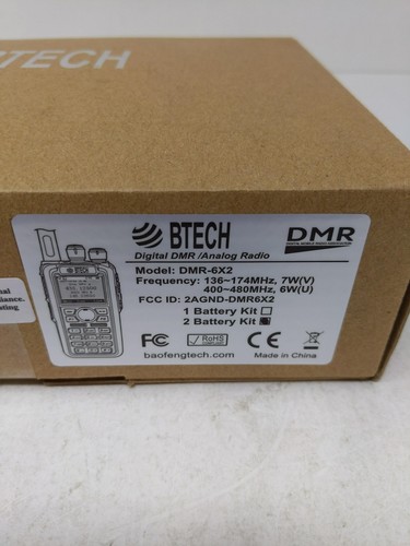 BTECH DMR-6X2 Dual Band 7W VHF/UHF Two-Way Radio GPS APRS USB-C Battery - Picture 5 of 6