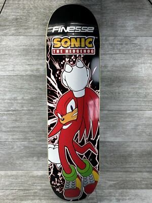 NOS Finesse Knuckles SONIC the Hedgehog Skateboard DECK Gray Stain Steve James