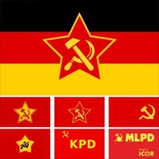 Germany KPD Flag Marxists–Leninists Communist Party Spartacus League MLPD KPD-ML