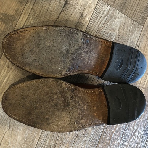 Vintage Florsheim Imperial Pebble Grain Brown US 10,5 B 93603 Plain Toe - Bild 4 von 12