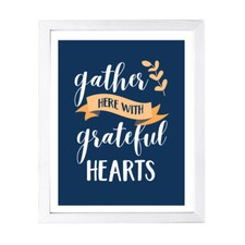 Designs ByLITA Gather Here With Grateful Hearts, Wall Print Art