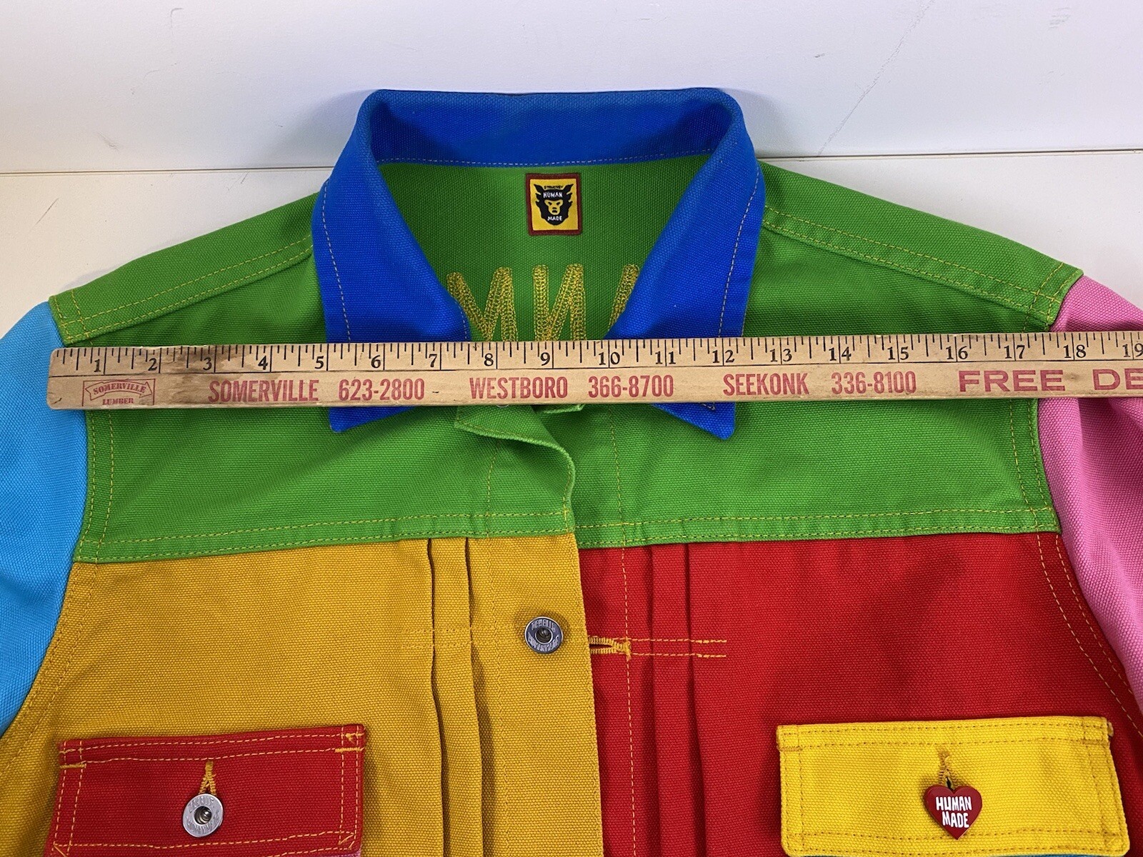 HUMAN MADE CRAZY PATCHWORK DENIM JACKET SIZE MEDI… - image 10