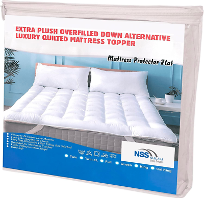 Twin plush best sale mattress topper