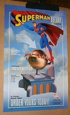 2006 Superman deluxe statue poster: 17x11 inch DC Comics Direct DCU promo pin-up