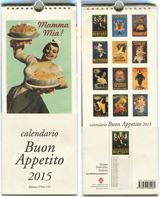 CALENDAR BON APPETITE 2015, REPRODUCTIONS GREAT ILLUSTRATORS, ED. ARTE IFI m