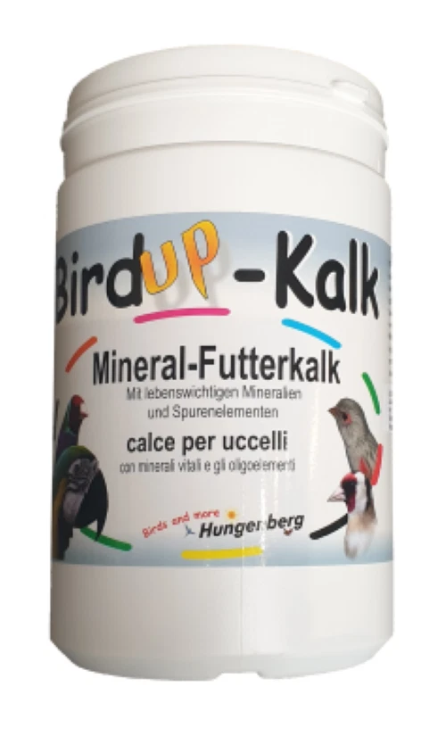 Birdup Kalk 1000g für Vögel Futterkalk Mineralien Spurenelemente Zucht Mauser