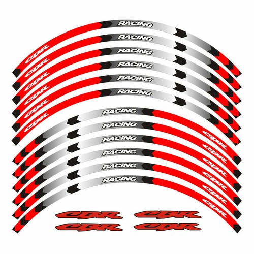 MOTORCYCLE RIM "17 STRIPES WHEEL DECALS TAPE STICKERS For HONDA CBR - Picture 6 of 18