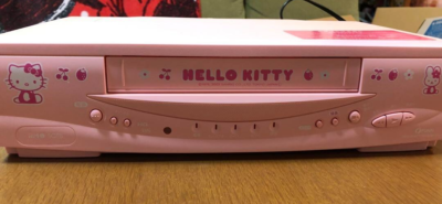 FUNAI FV-N77SR HELLO KITTY SANRIO VHS VCR Very Good Limited