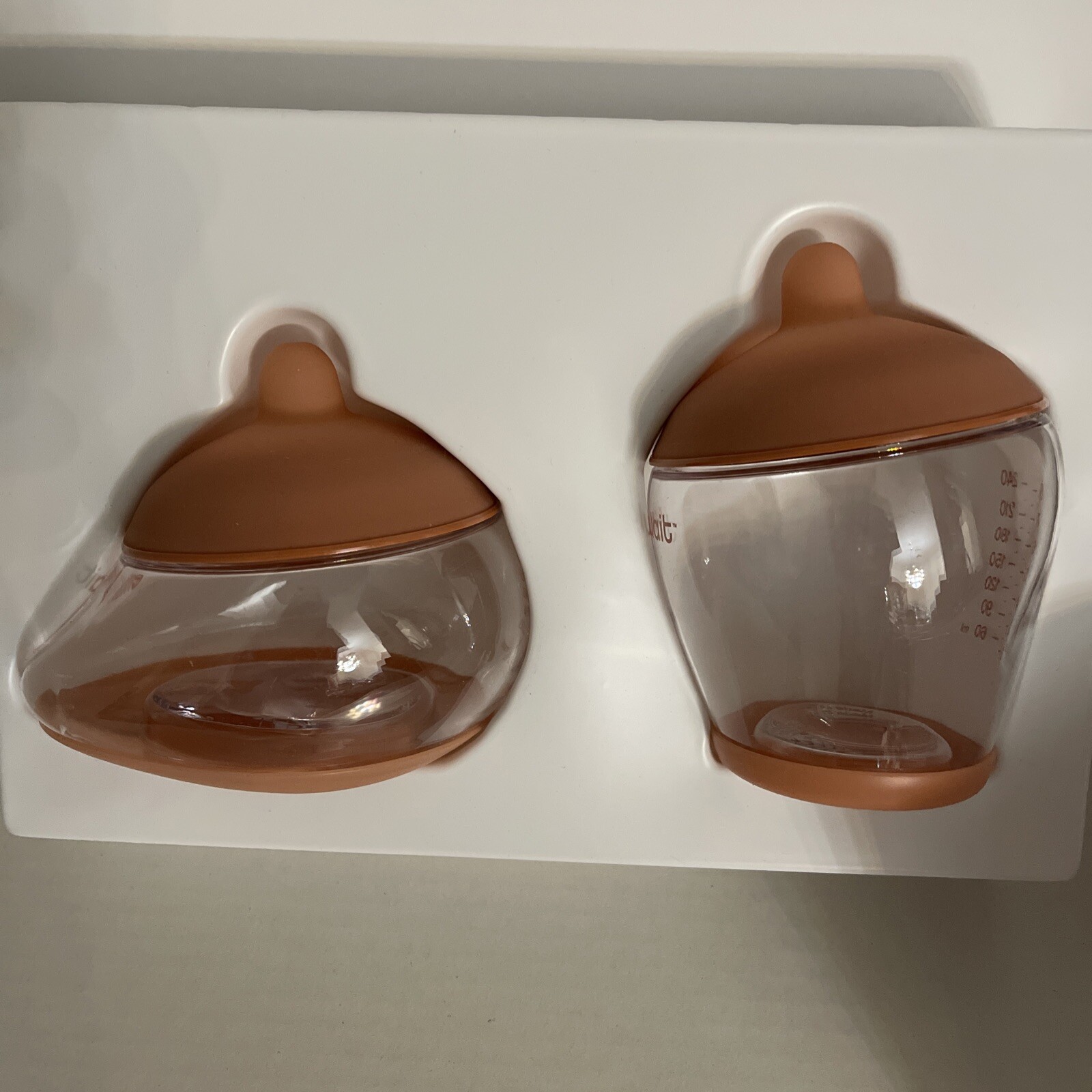 Emulait Baby Bottle Starter Kit Anatomy Bottle Classic Bottle 2 Toppers Flow