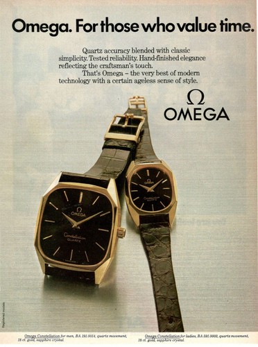 1978 Advertising' Vintage Watch Omega 