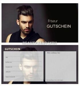 100 X Geschenkgutscheine Friseur Haarstudios Barber Shop Herren Salon Ebay