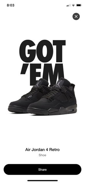 black cat jordan 4 uk