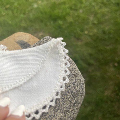Simple 1950s Vintage Victorian Style Antique Edwardian Lace Collar Dress Trimmed - 第 8/8 張圖片