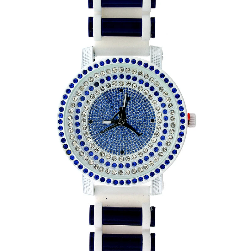 Iced out jordan best sale watch