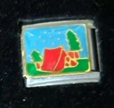 Camping Tent Wholesale Italian Charm Enamel Link 9MM K3456