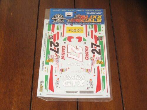 Decalcomanie Slixx NASCAR 1521 27 Castrol GTX Casey Atwood Chevy Waterslide 1/24 NUOVE