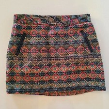 Osh Kosh B  Gosh 5T Skirt Girls Pockets Summer Rainbow Color Boho Pattern