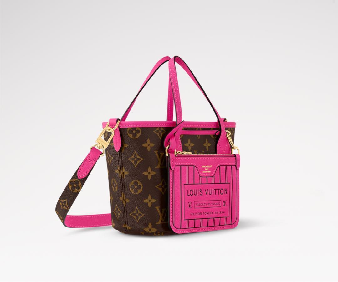 Louis Vuitton Neverfull Inside Out BB Pink Brown M12106
