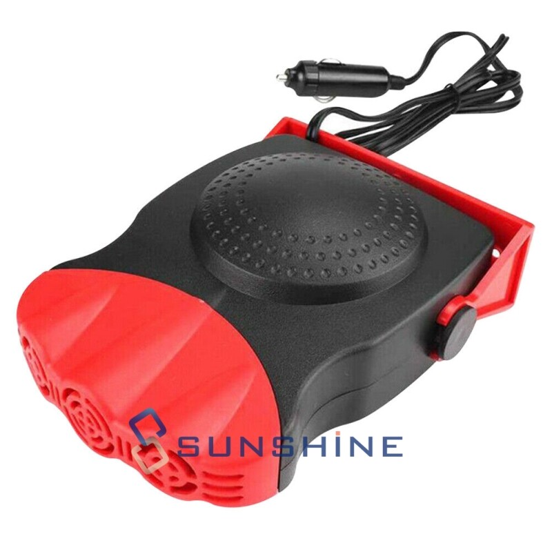 Car Heater 12V 150W, 3-Outlet Plug in Cigarette Lighter Portable Windscreen  Fan | eBay