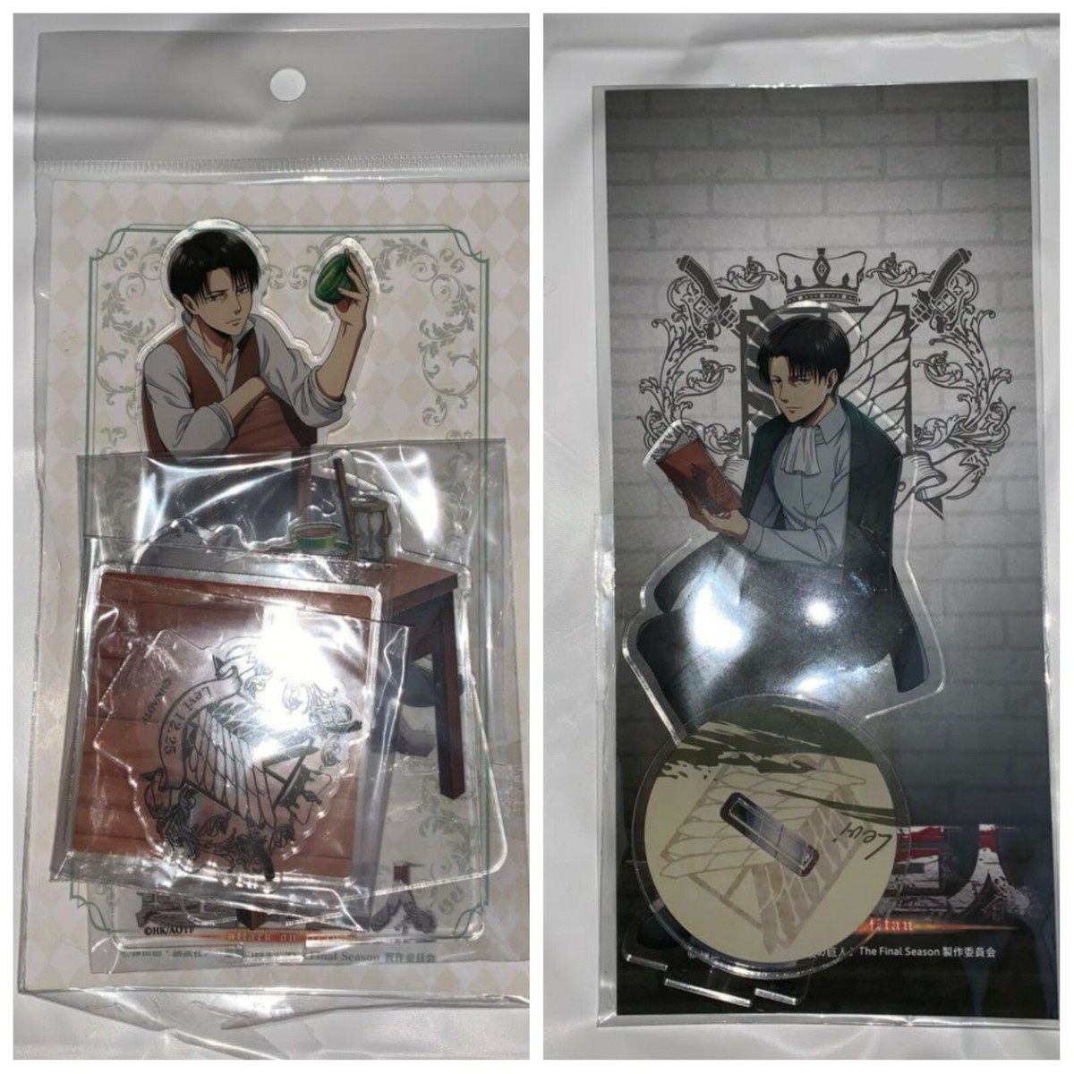 Attack on Titan Levi Ackerman Acrylic M size Stand Set of 2 ANIME